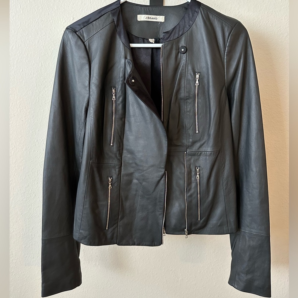 JBrand Lamb Leather Jacket